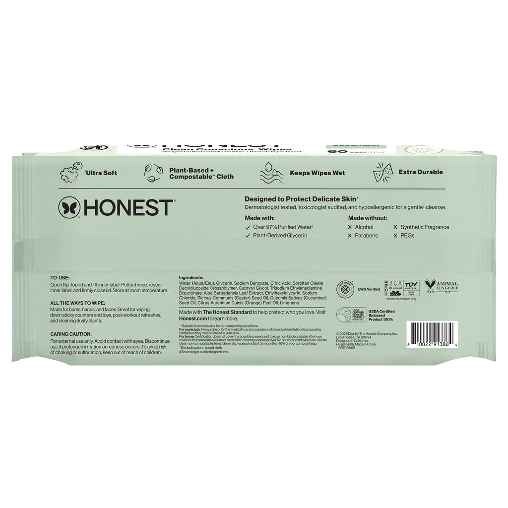 Scented Wipes, Hydrate + Cleanse