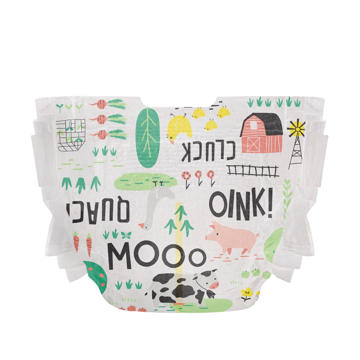 Honest Clean Conscious Diapers®, Barnyard Babies, Size 6