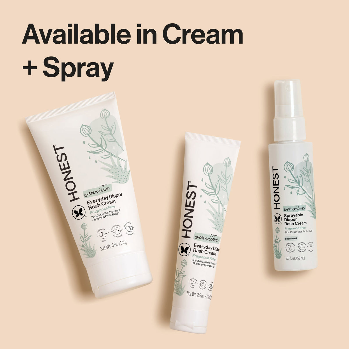 Diaper Rash Cream, Sensitive
