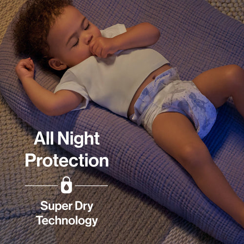 Clean Conscious™ Overnight Diapers, Cozy Cloud, Size 6