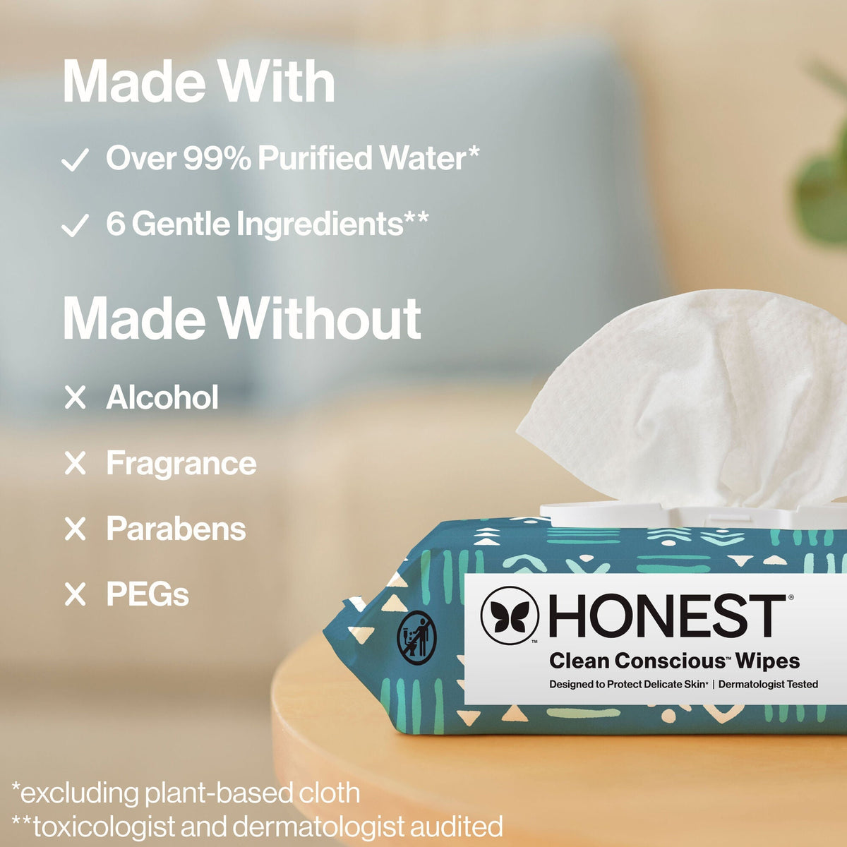 Clean Conscious™ Wipes, Balance Blues