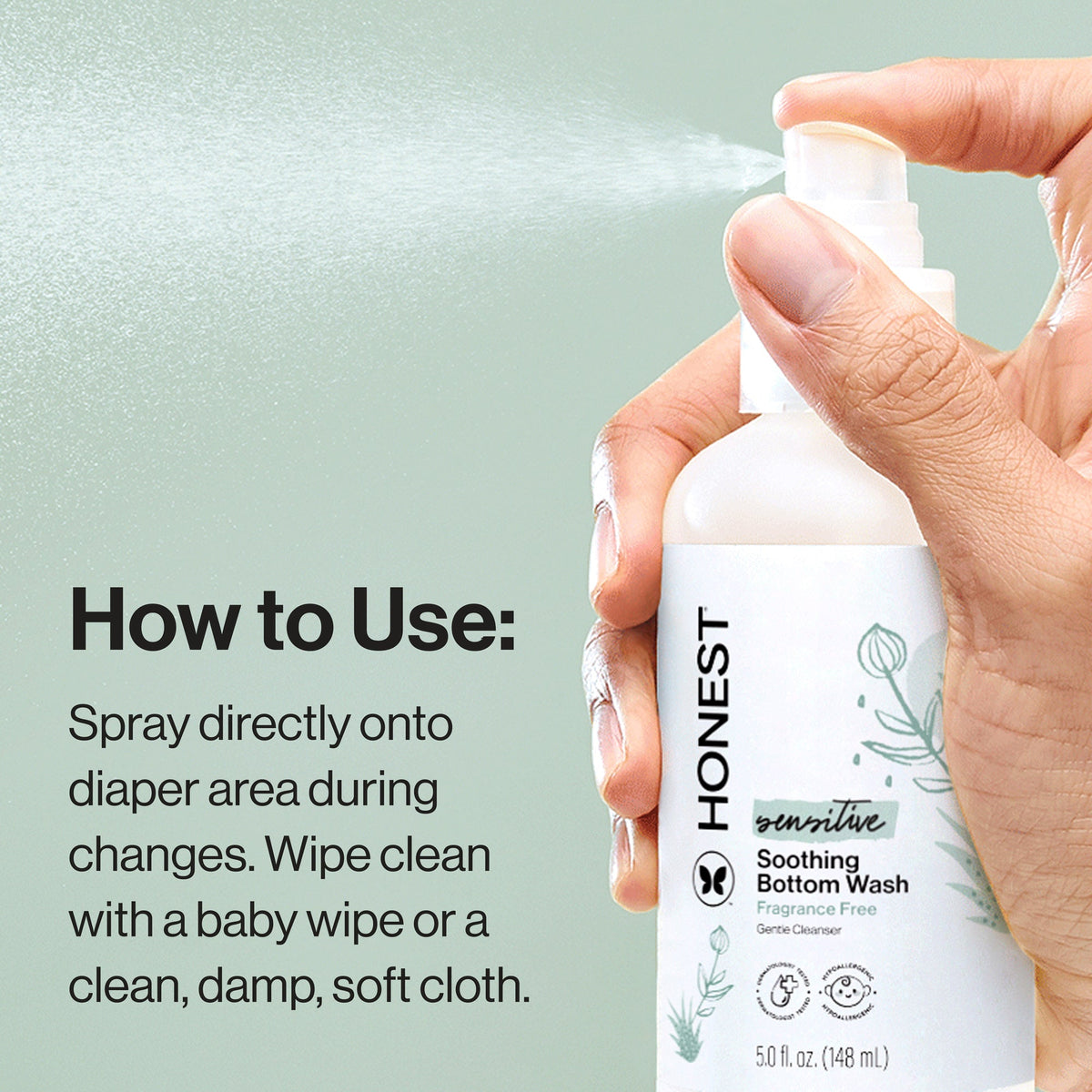 Soothing Bottom Wash, 5.0 oz