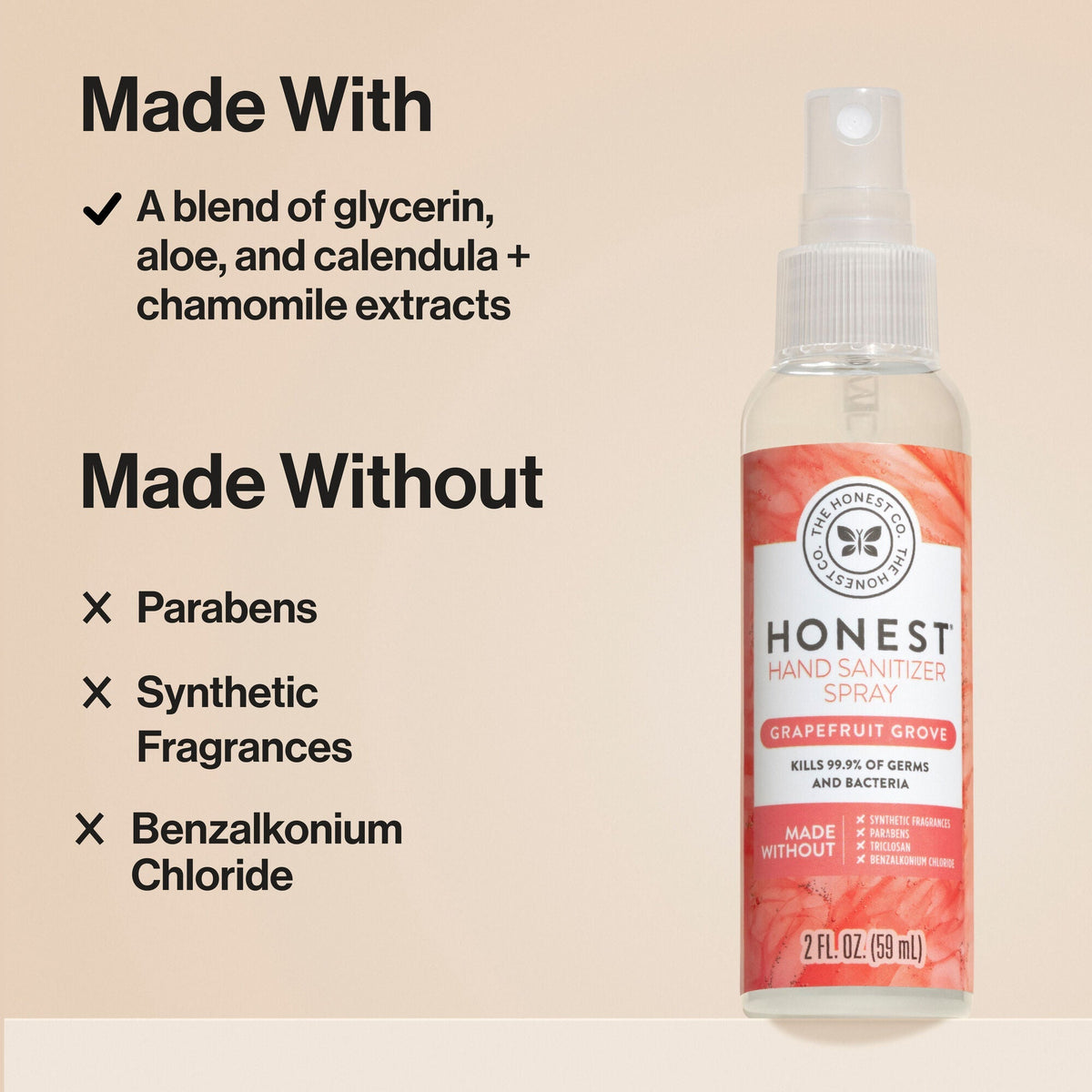 Hand Sanitizer Spray, Grapefruit Grove