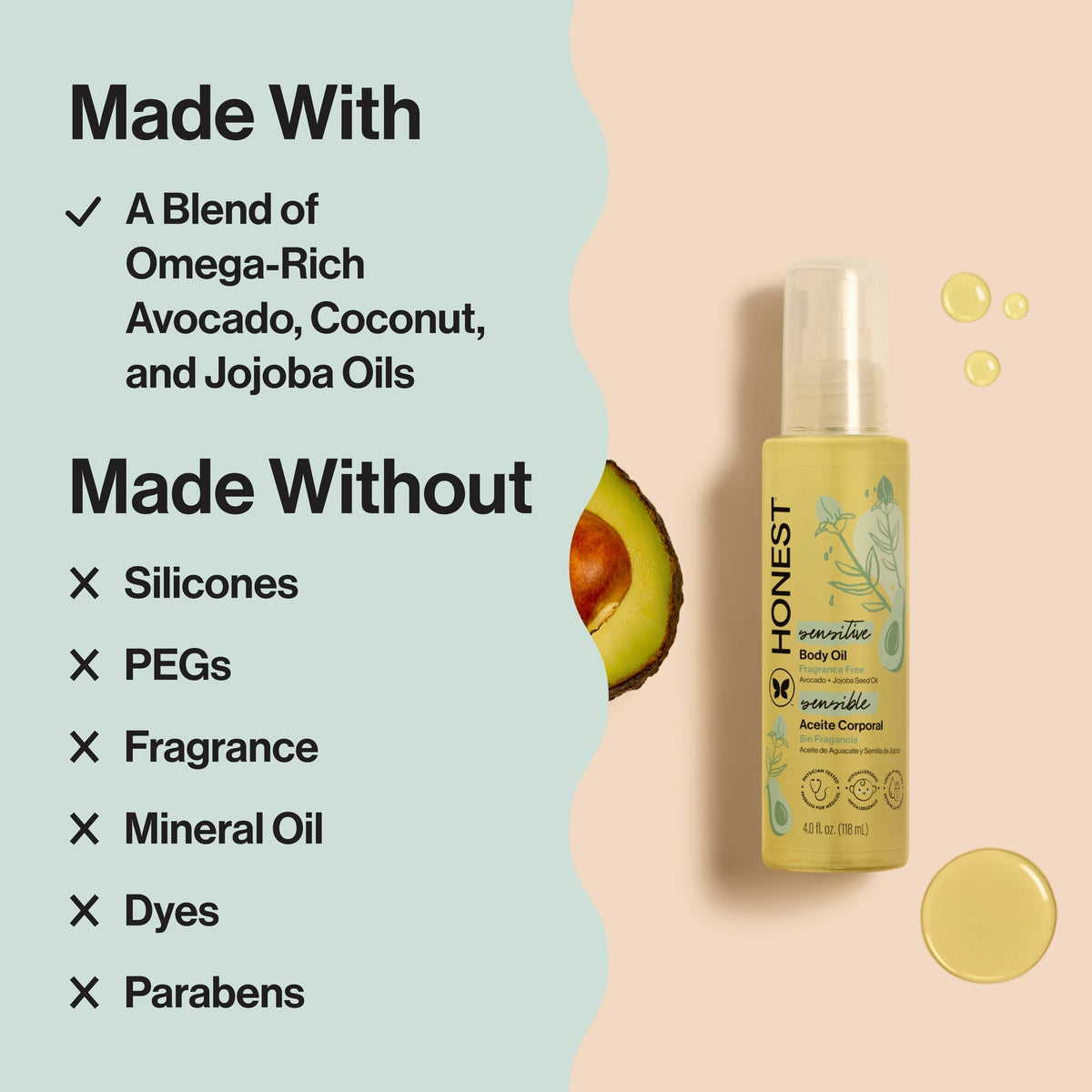 Body Oil, Sensitive