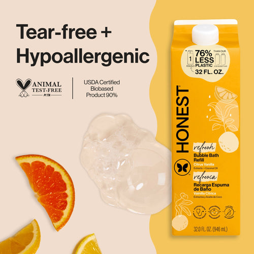 Bubble Bath, Carton Refill, Citrus Vanilla