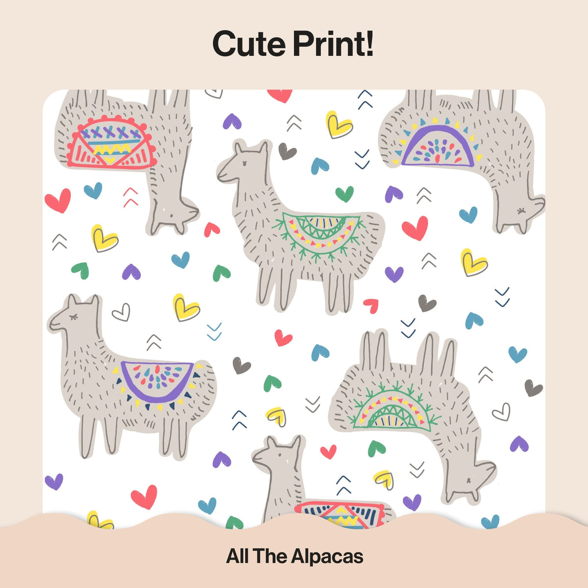Honest Clean Conscious Diapers®, All The Alpacas, Size 3