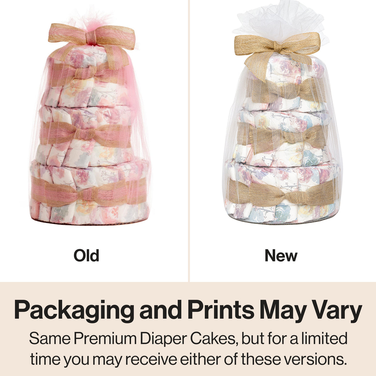 Diaper Cake, Rose Blossoms