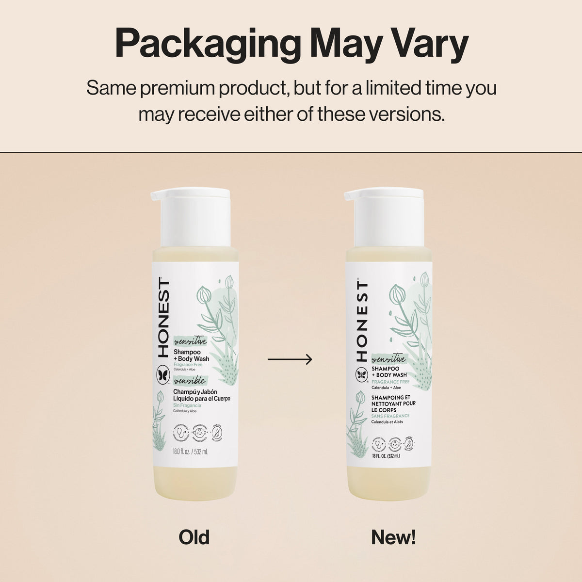 Shampoo + Body Wash, Value Size, Sensitive
