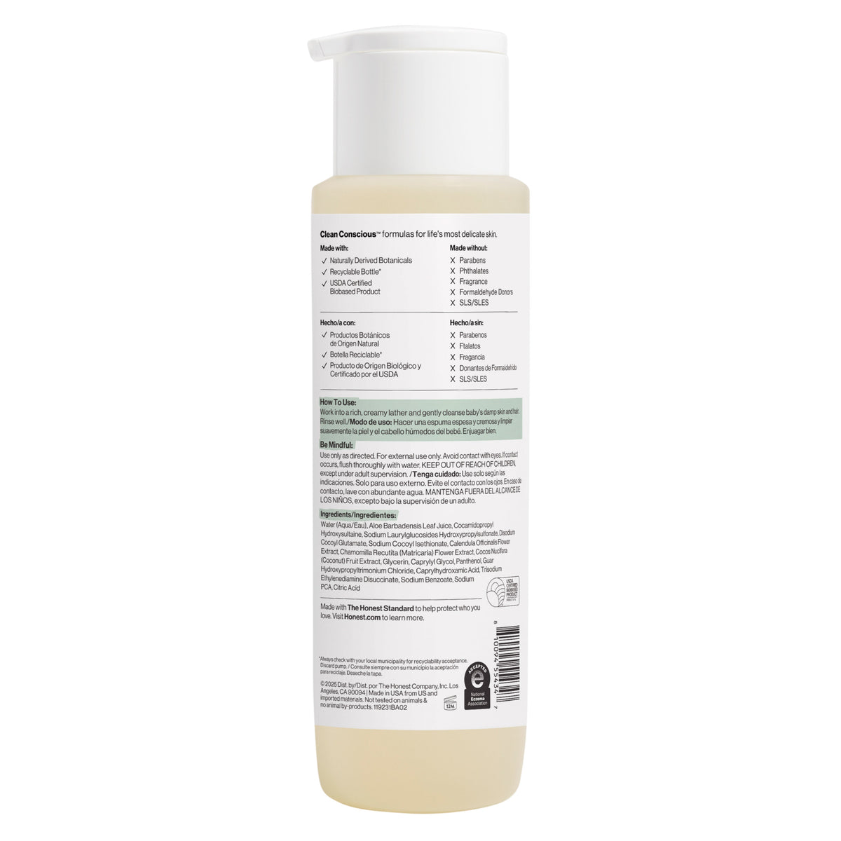 Shampoo + Body Wash, Value Size, Sensitive