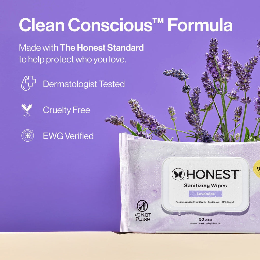Sanitizing Alcohol Wipes, Lavender Field