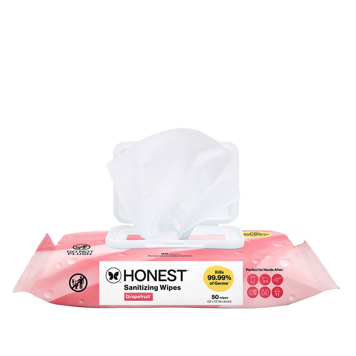 Sanitizing Alcohol Wipes, Grapefruit Grove